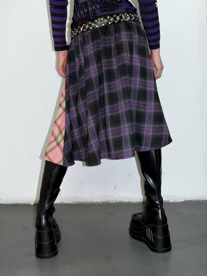 Vintage layered butt curtain skirt【s0000014378】