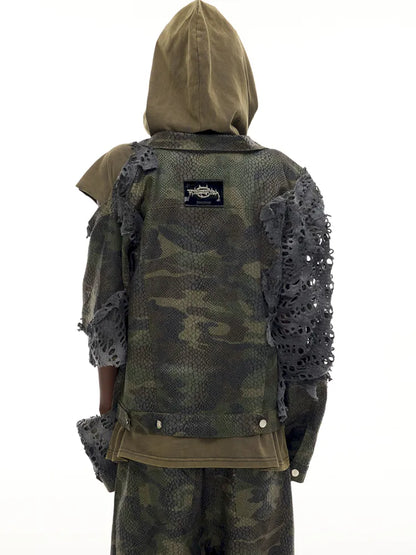 Camo Denim Jacket【s0000014012】