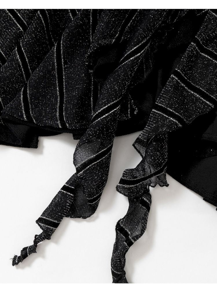 Stacked Neck One-Shoulder Dress【s0000013475】