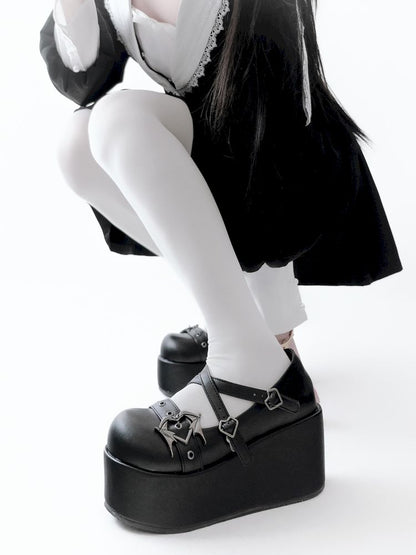 Gothic angel devil thick-soled shoes【s0000012965】