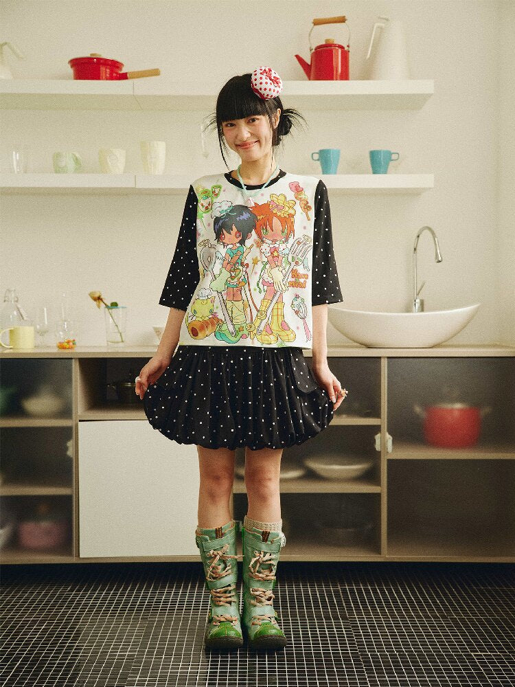 Polka Dot Detachable Pocket Skirt【s0000018694】