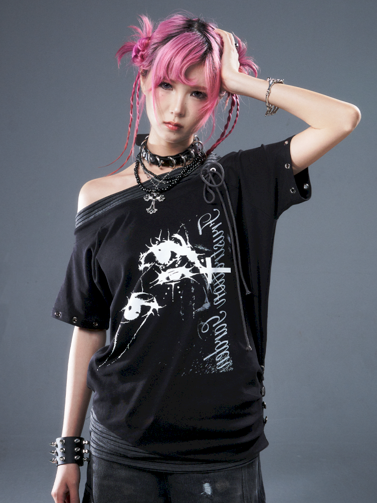 Casual loose-fitting top T-shirt【s0000012947】