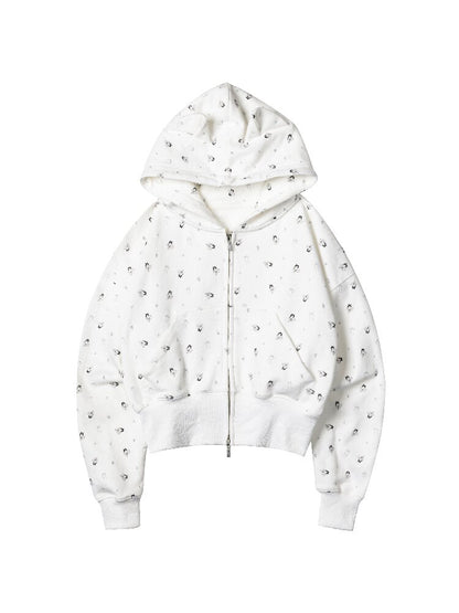 Full Print Hooded Short Jacket【s0000015862】