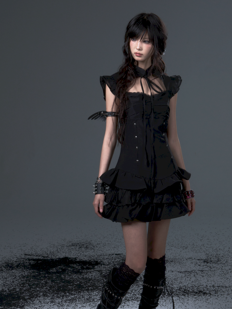 Puffy Cake Cheongsam Dress【s0000012444】