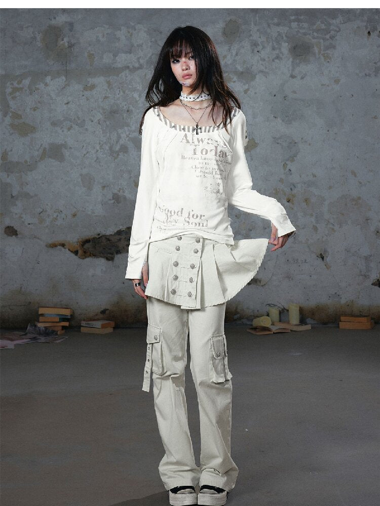 Napoleon Pleated Patchwork Pants【s0000018105】