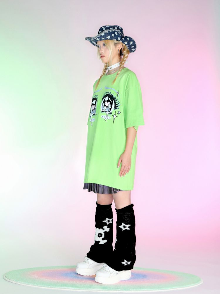 Eyes Loose Short Sleeve American T-Shirt【s0000007163】