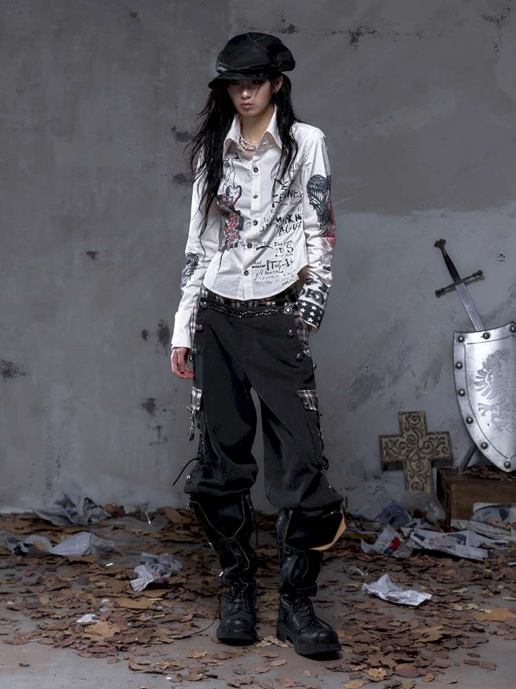 Vintage Punk Court Lantern Trousers【s0000014650】