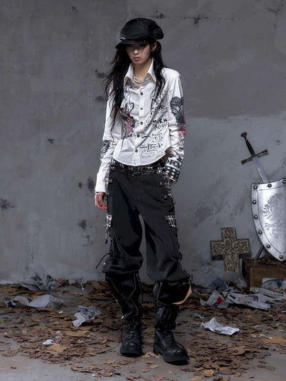 Vintage Punk Court Lantern Trousers【s0000014650】