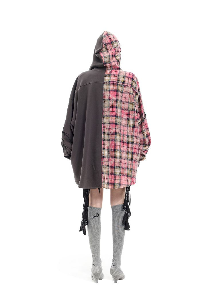 Hooded Headcoat Embroidered Shirt【s0000012072】