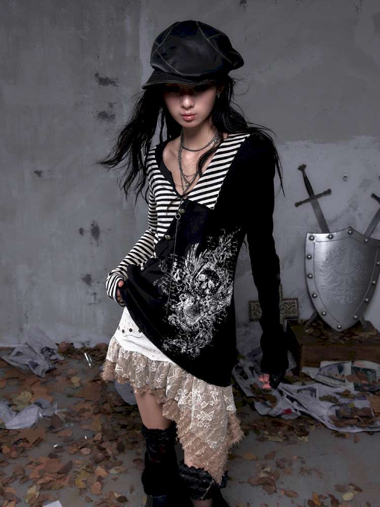 Five-Pointed Star Knit Base Top【s0000014655】