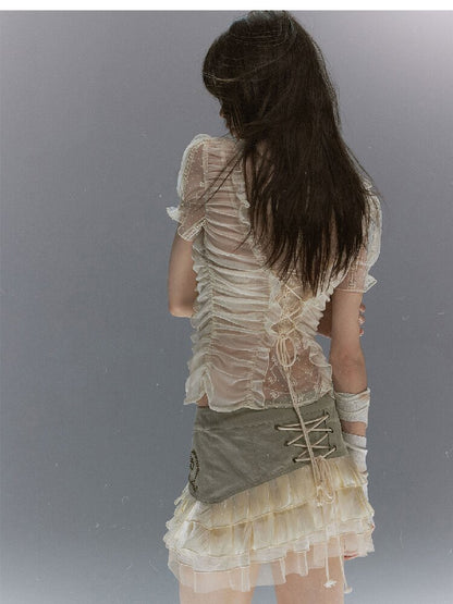 Tale Of The Vine Twill Cake Skirt【s0000017047】