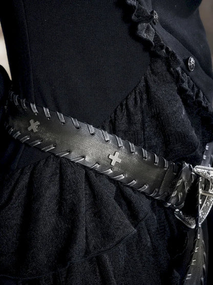 Vintage-Style Carved Buckle Belt【s0000013965】