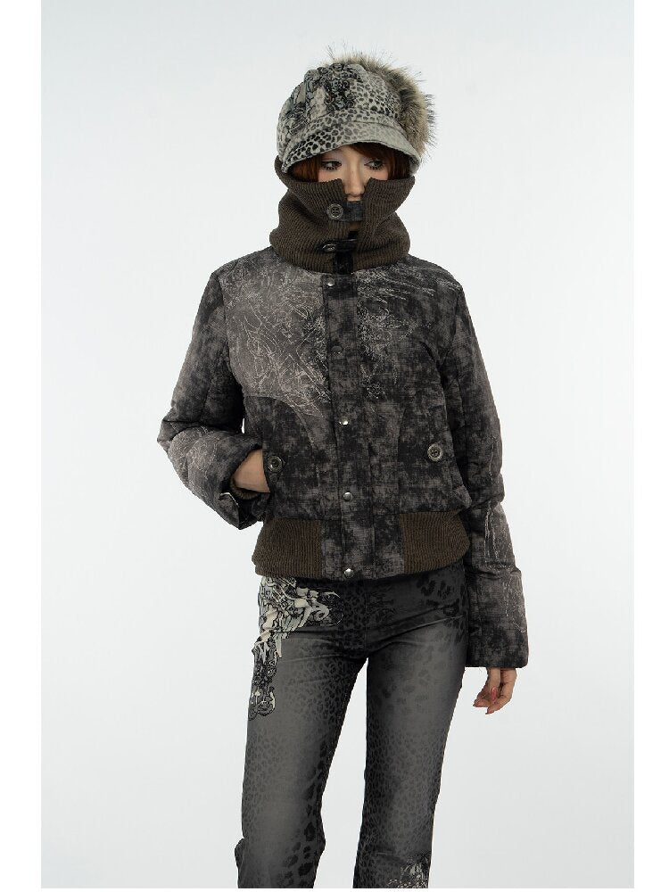 Mysterious Pattern Down Jacket【s0000018079】