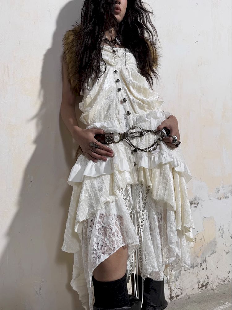 Halter Layer Cake Dress【s0000011273】