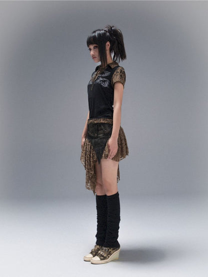 POLO NECK COLLISION COLOR SLEEVE TOP [S0000008468]