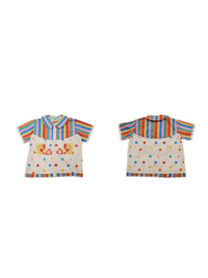 Rainbow Diary Print Shirt【s0000009102】
