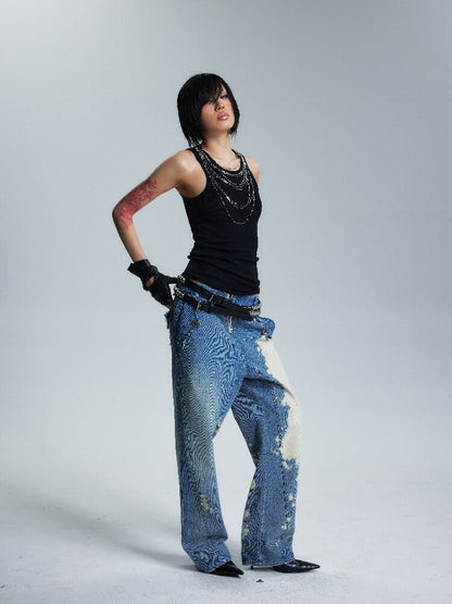 Two Color Slimming Metal Chain Vest【s0000016999】