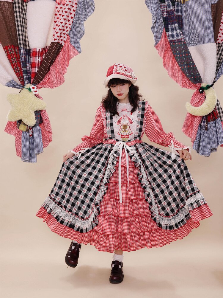 Patchwork Bow Remake Pot Hat【s0000019286】