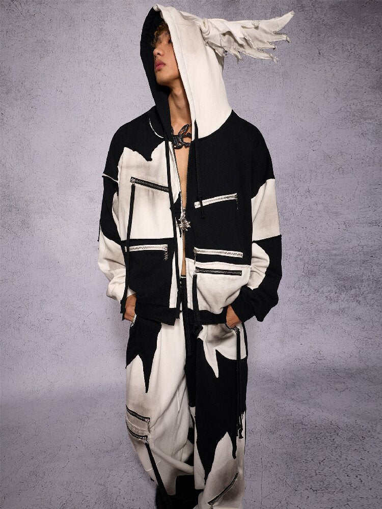 Color Block Zipper Sweatshirt【s0000019139】