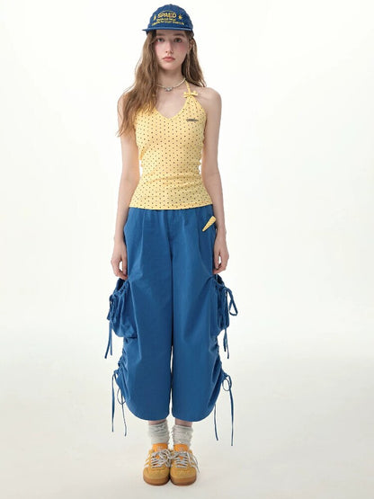 Lazy Summer Drawstring Casual Pants【s0000017263】