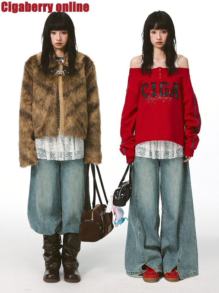 Light Color Long Low Rise Jeans【s0000011423】