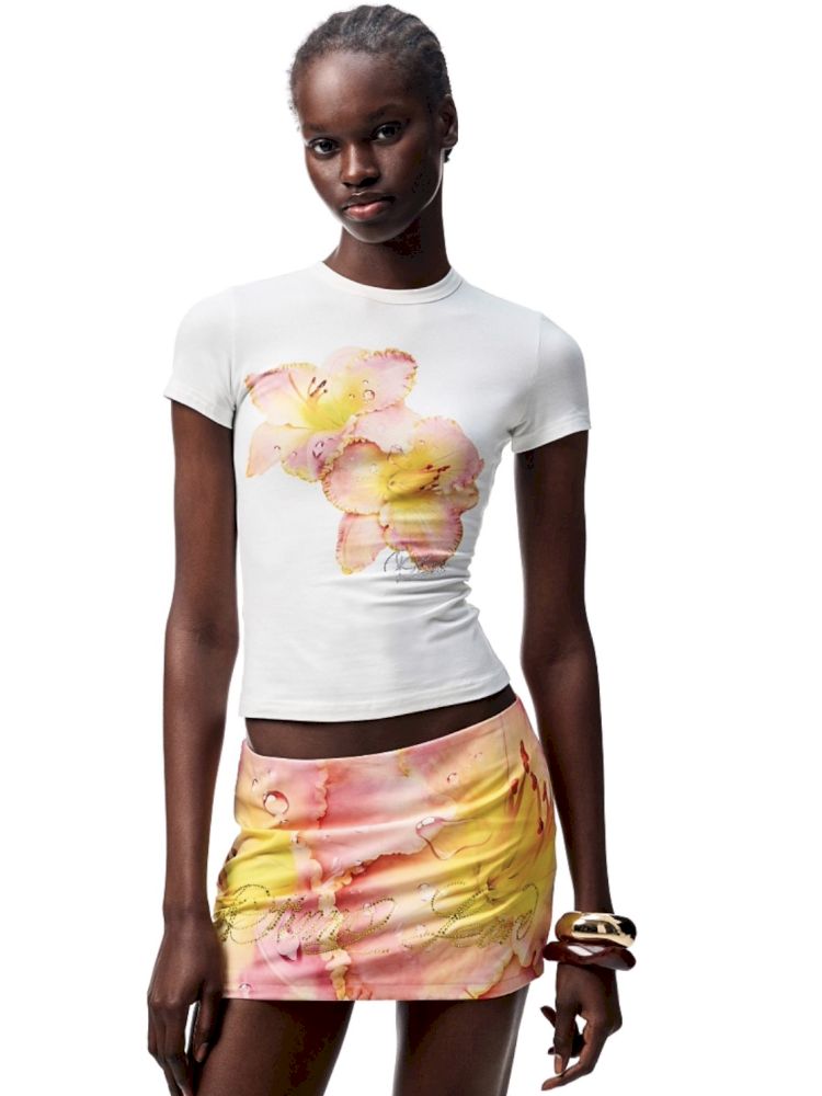 Floral Print Short Sleeve T-Shirt【s0000012398】