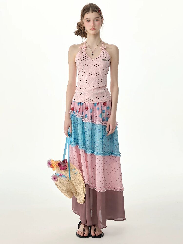 Pastoral Poem Floral Long Skirt【s0000017261】