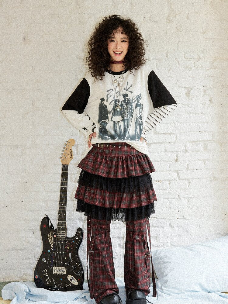 Loose Slub Cotton Printed T-Shirt【s0000017897】