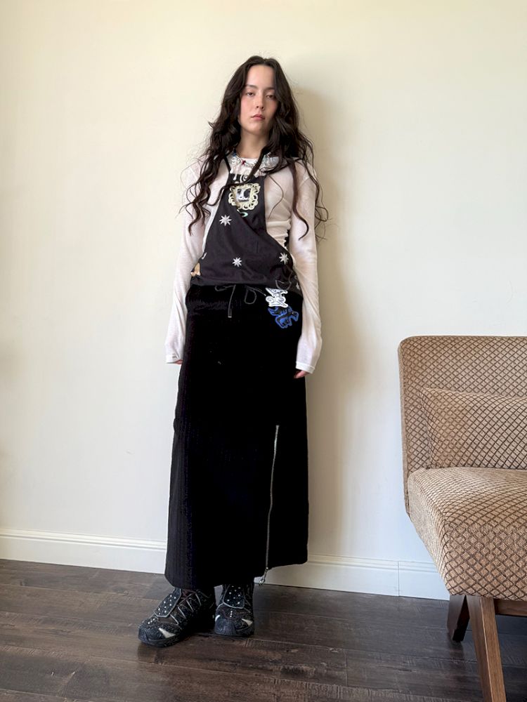 Star Egg Print Irregular Pony Vest【s0000013516】