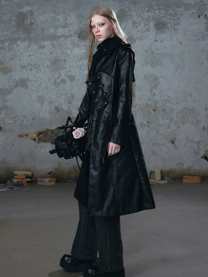 Asymmetrical Heavy Knight Trench Coat【s0000018518】