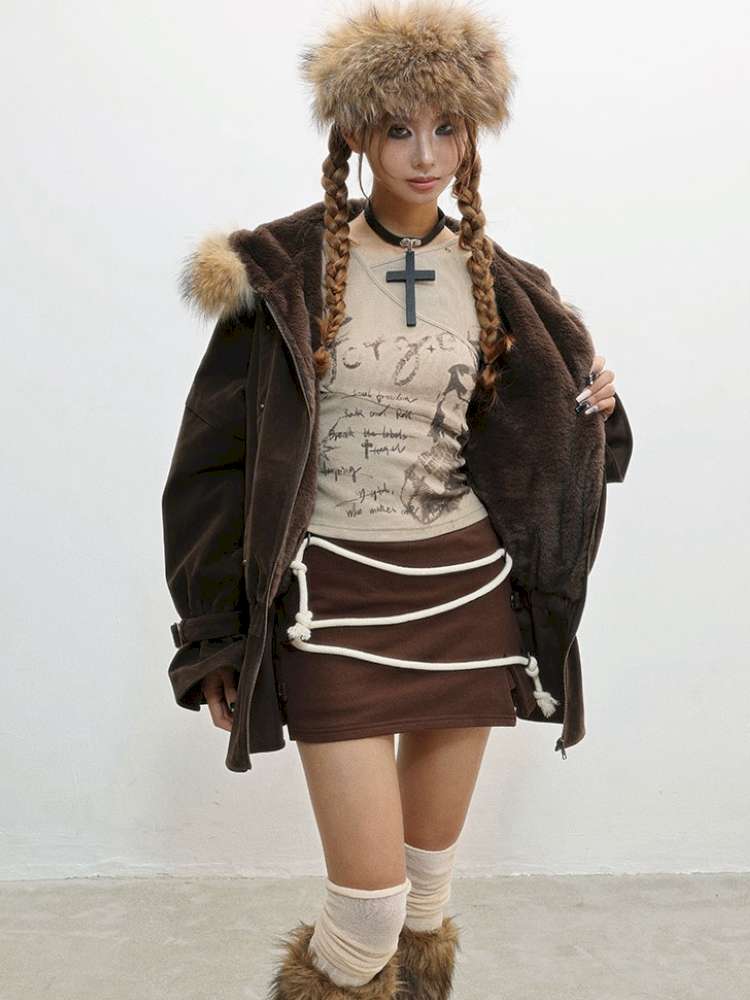 French Velvet Rabbit Fur Jacket【s0000014835】