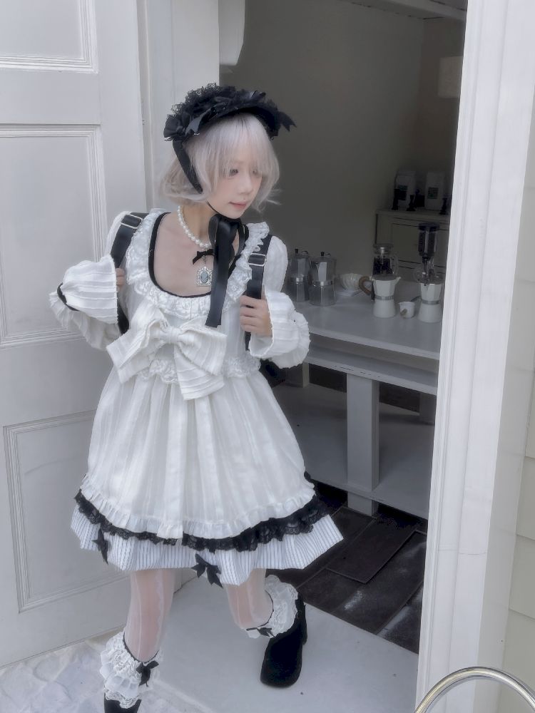 버블 슬리브 베이비 폴 드레스 [S0000011342]