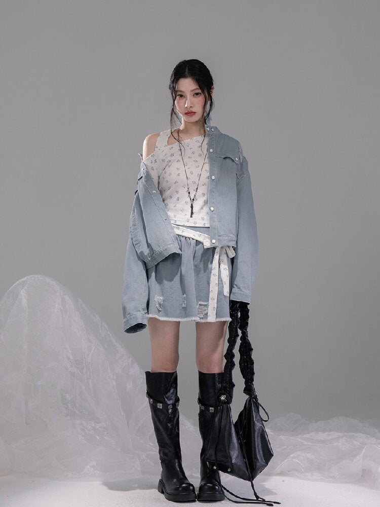 Flower Shadow White Knitwear【s0000015733】