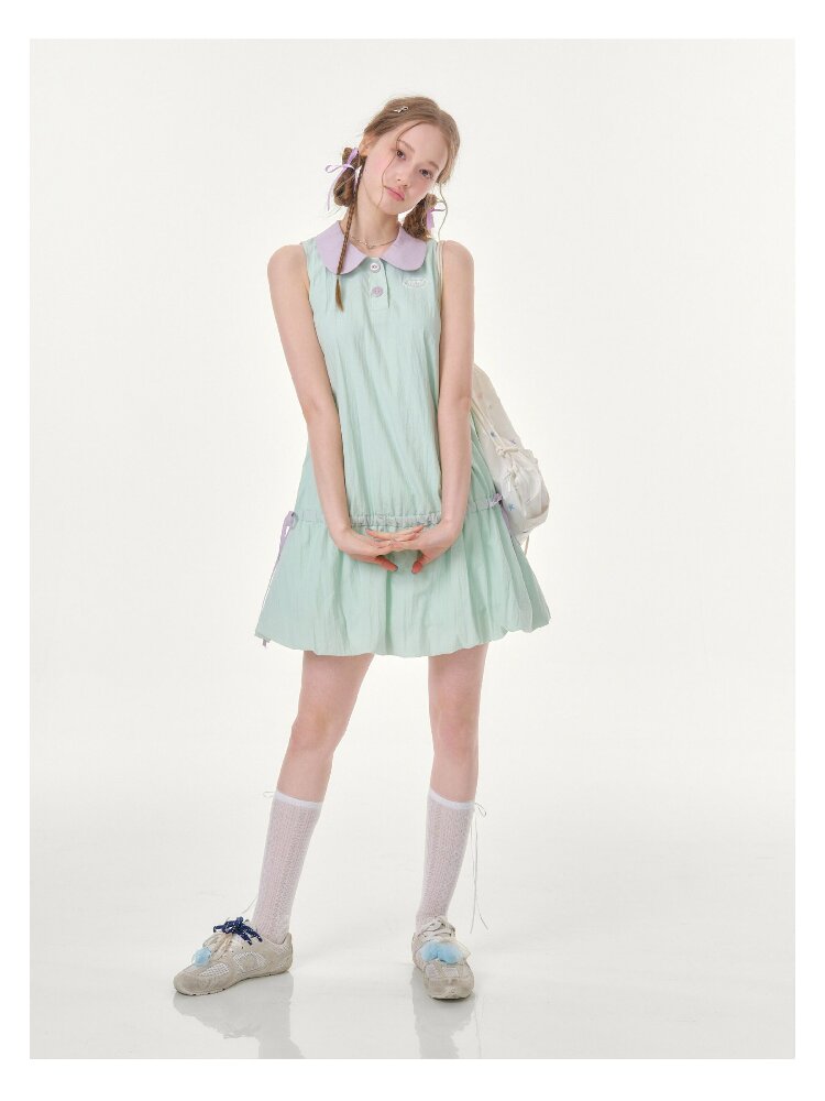 Mint Green Doll Collar Dress【s0000016614】