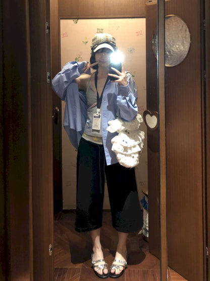 High waist loose casual Chinese pants 【s0000013429】