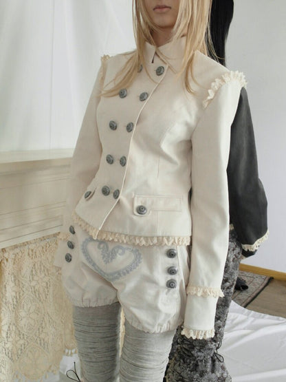 Mid-Century Suede Short Jacket【s0000017968】