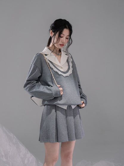 Waist Slit Cotton Dress Shirt【s0000015743】