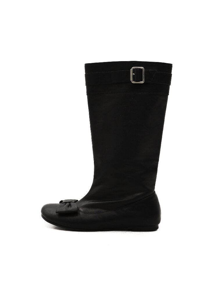 Oil Wax Cowhide Butterfly Boots【s0000016081】