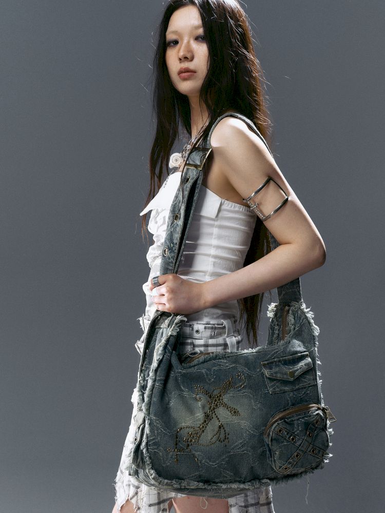 Stars-decorated crossbody bag【s0000012802】