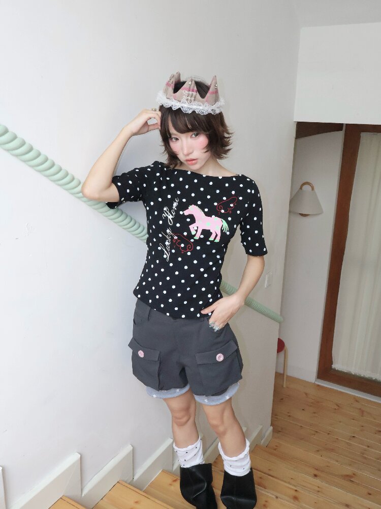 LuckyHorse Silver Stamped Boat Top【s0000018680】
