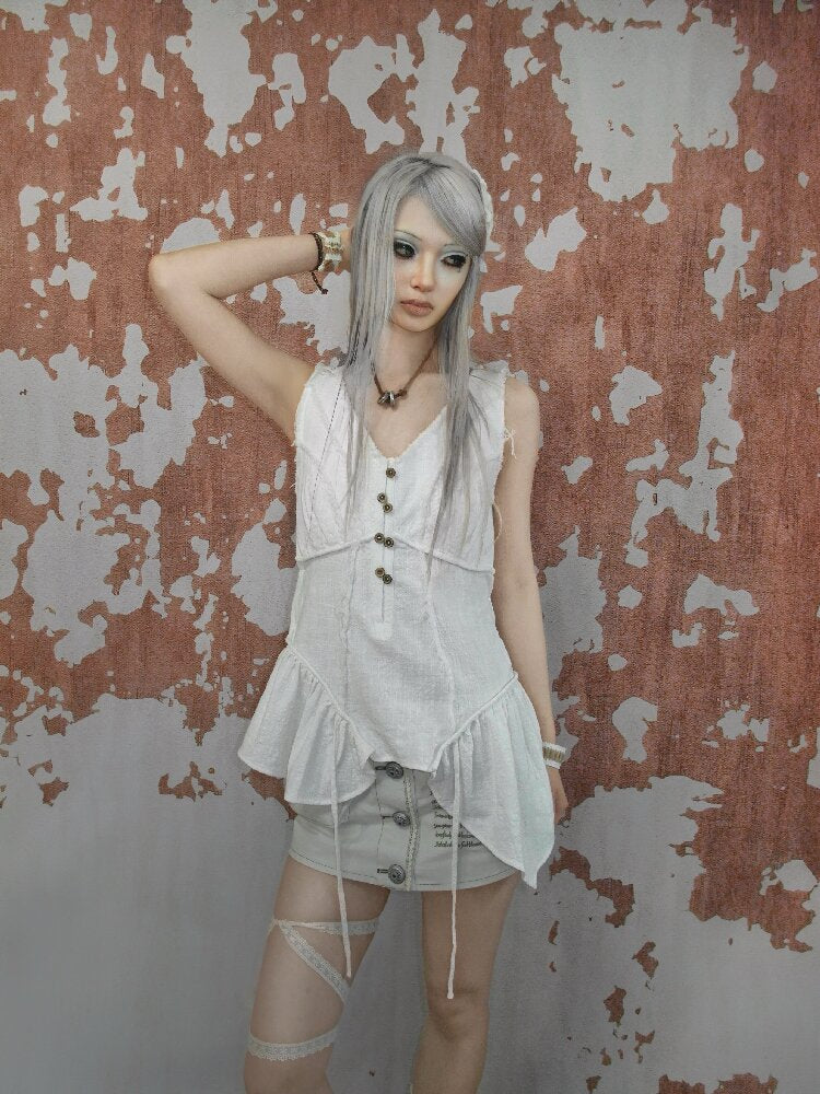 Forest Vintage Irregular Vest Strap【s0000017976】