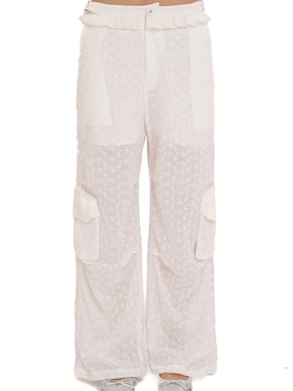 Cotton Jacquard Textured Cool Pants【s0000013459】