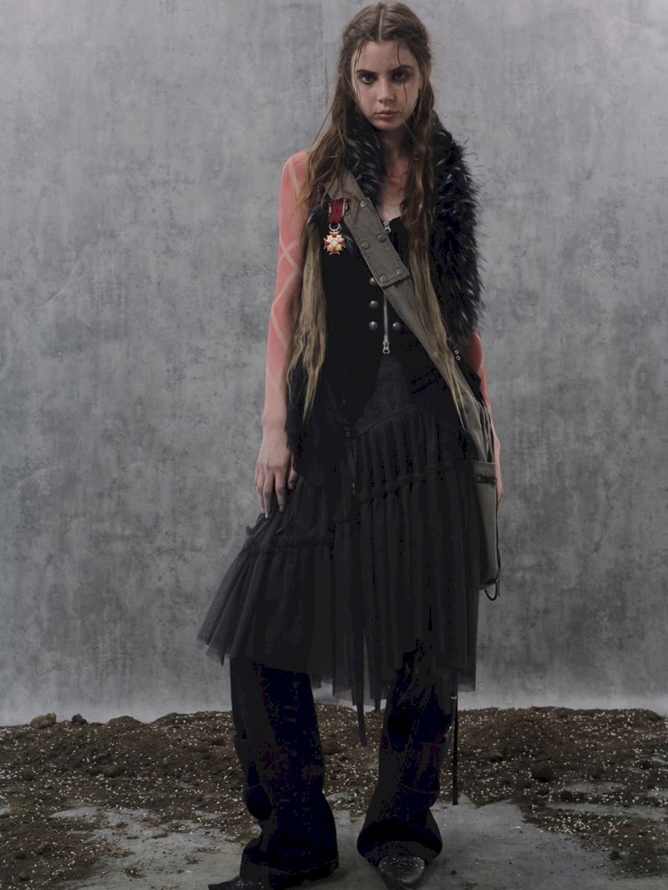 Tulle Pleated Tiered Layered Skirt【s0000013907】