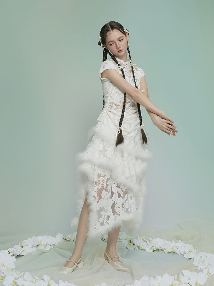 Burnt Flower Slim Temperament Set【s0000013593】