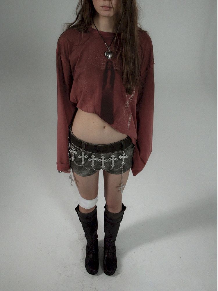 Basic Round Neck Long Sleeve T-Shirt【s0000011265】