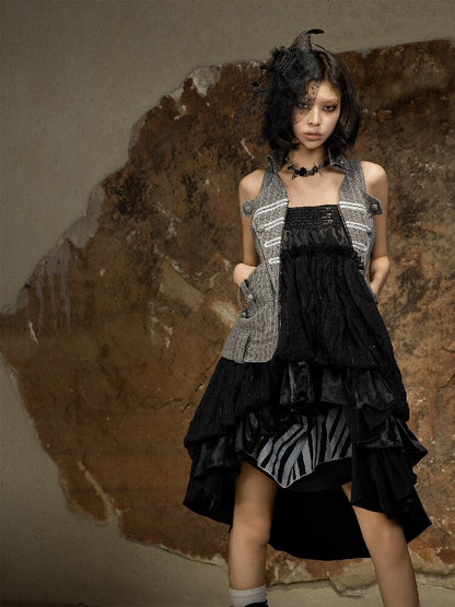 Sleeveless Halterneck Vest Shirt Top【s0000016885】