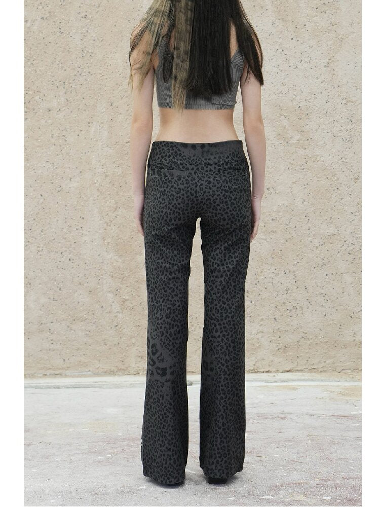 Leopard Pattern Corduroy Pants【s0000018072】
