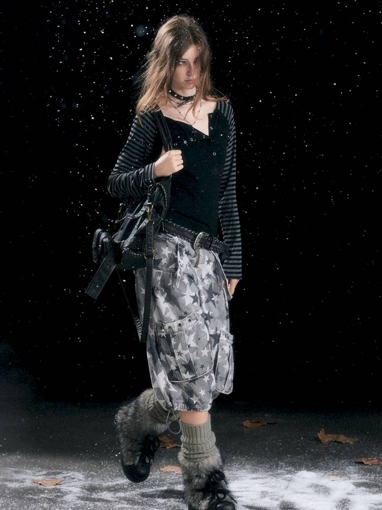 Striped Raglan Sleeve T-Shirt【s0000014430】