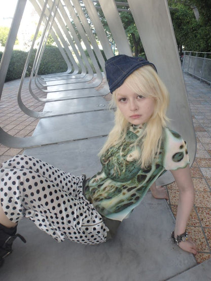 Polka dot wide-leg casual pants【s0000013180】