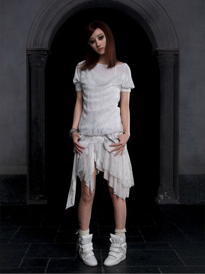 Lace Low Waist Half Skirt【s0000012313】